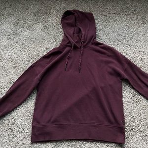 Calvin Klein Maroon Performance Mock Neck Hoodie